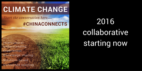 Image: Climate Change - Start the conversation here ... #chinaconnects ... 2016 Collaborative Starting Now