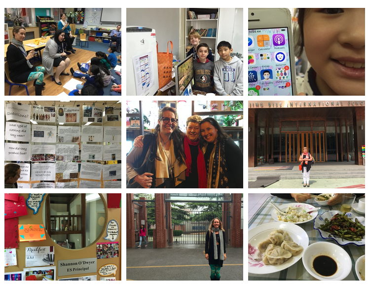 Images of classrooms, teachers, students, Beijing BISS International School, and lunch at a local favourite restaurant!