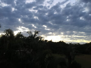 Image: Photo of the Sky. Title: My PhD Journey - Musing #1 - why is the sunrise not pink?