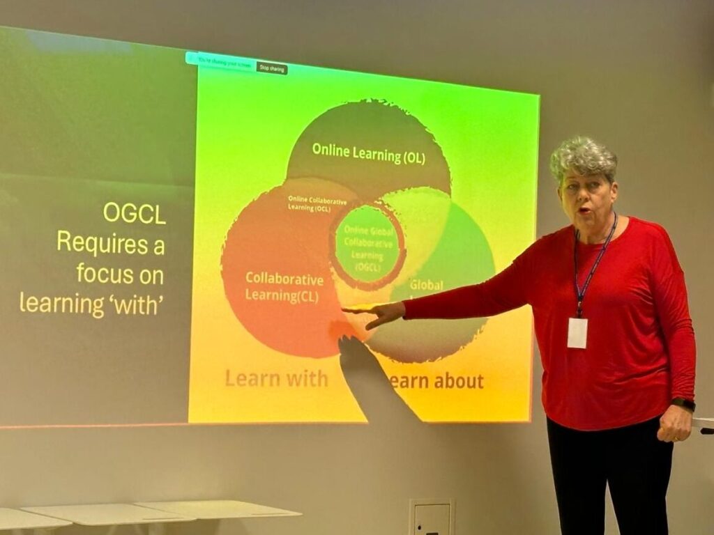 Julie presenting