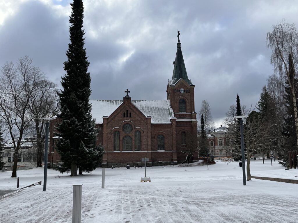Jyvaskala Church snow day