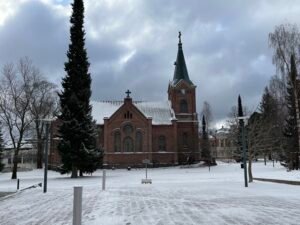 Jyvaskala Church snow day